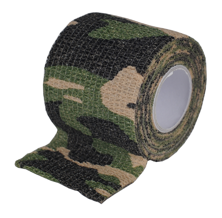 Клейка стрічка MIL-TEC для маскування зброї Self Adhesive Camo Tape 5 смх4,5 м